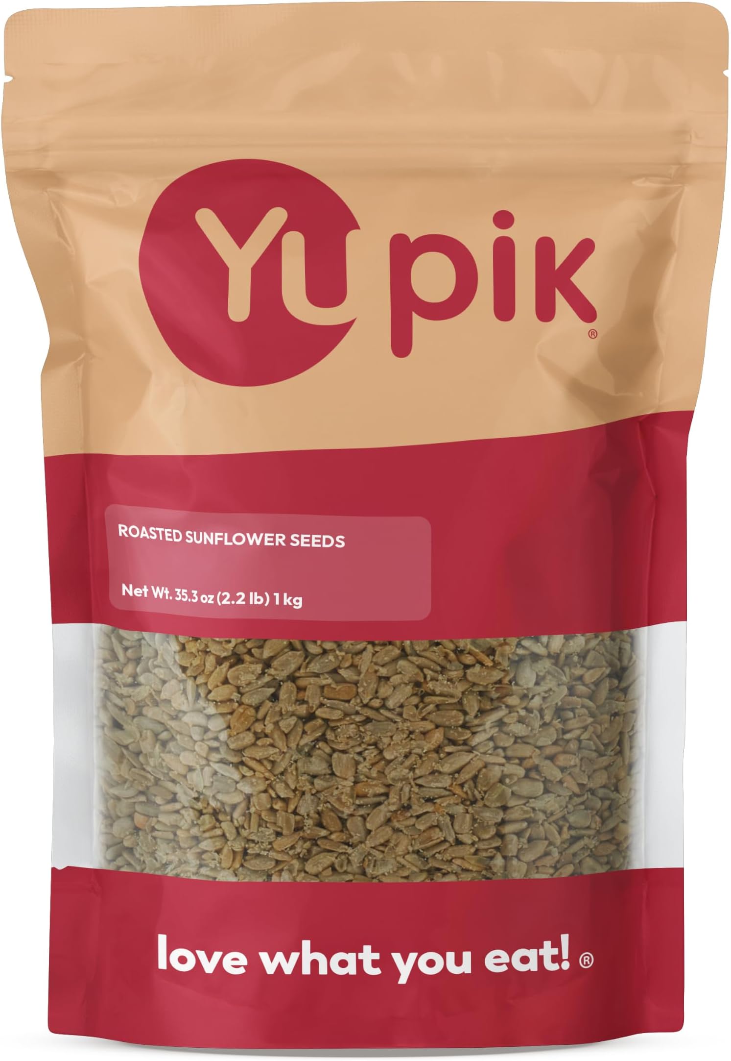 Roasted Sunflower Seeds, Unsalted, No Shell, 2.2 lb (35.2 oz), Gluten-Free, Vegan, Kosher, Shelled Seeds, Salt-Free, Source of Fiber & Iron, Plant-Based Protein, Savory Snack,For Baking,Topping