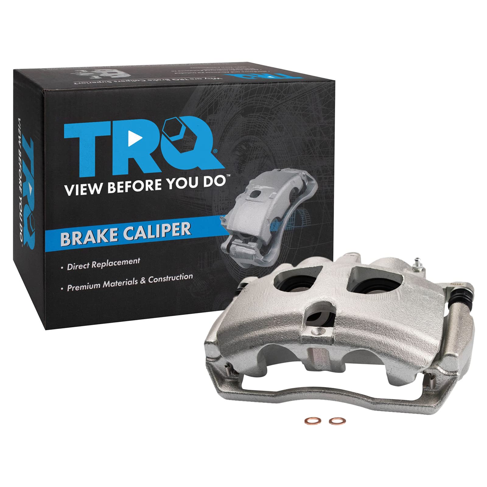 TRQ Rear Right Brake Caliper w/Bracket Passenger Side
