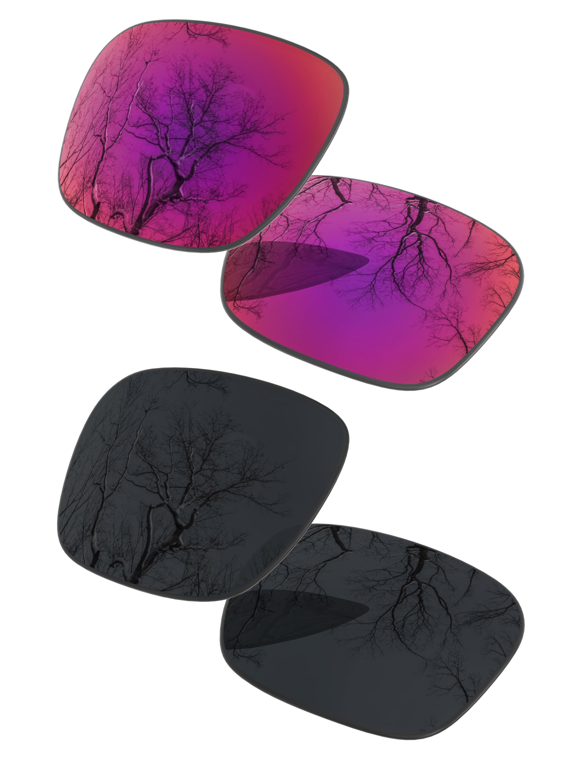ToughAsNails Set of 2 Polarized Replacement Lenses for Oakley Fuel Cell OO9096 Pack
