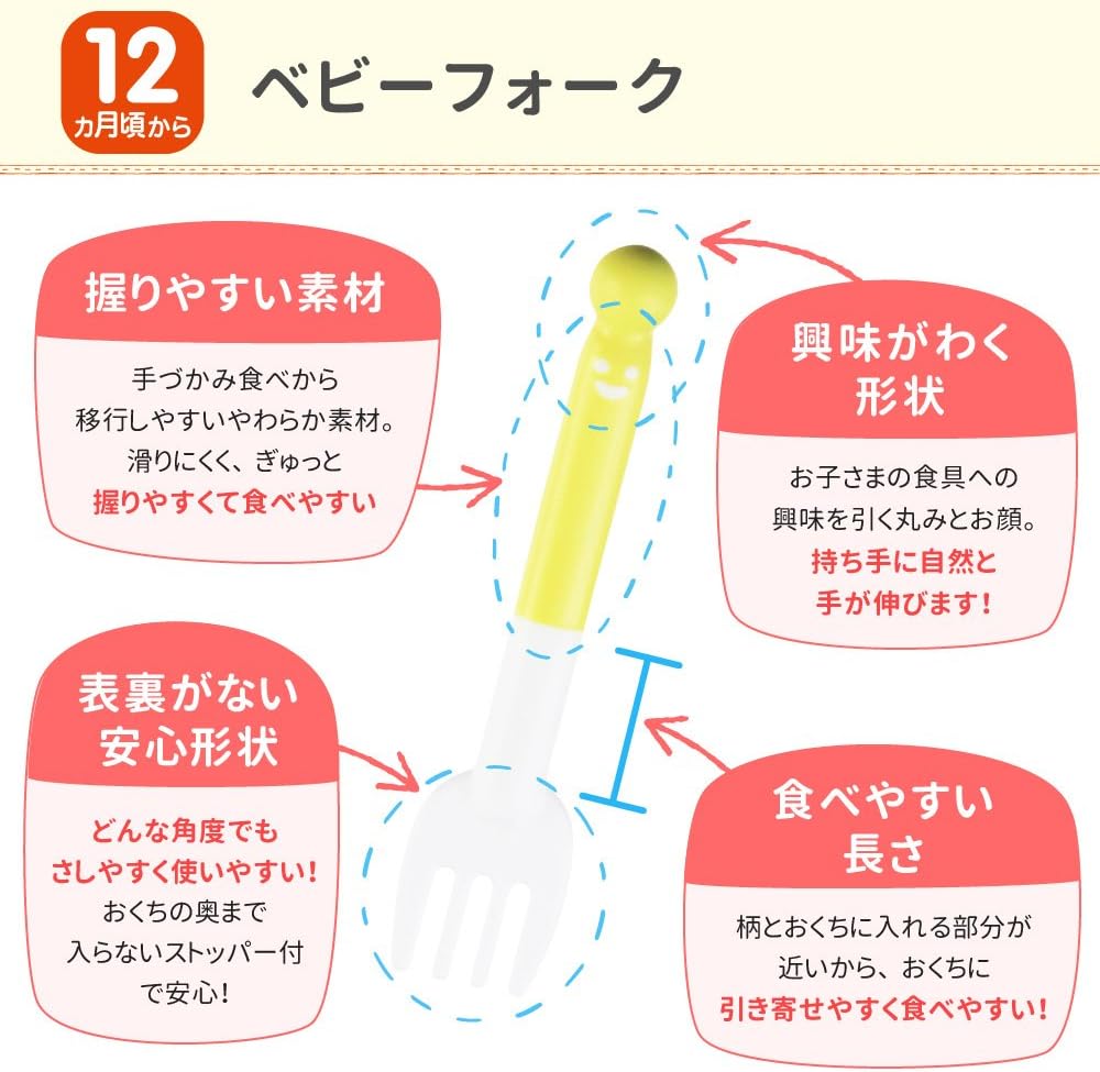 Amazon Co Jp ピジョン はじめてのスプーン フォークセット 5ヵ月頃から 累計300万本以上販売のフィーディングスプーン 離乳食デビューからじぶんで食べるまで 食べやすい 食べさせやすい おくちにぴったり 買い足しいらず お買得 ベビー マタニティ