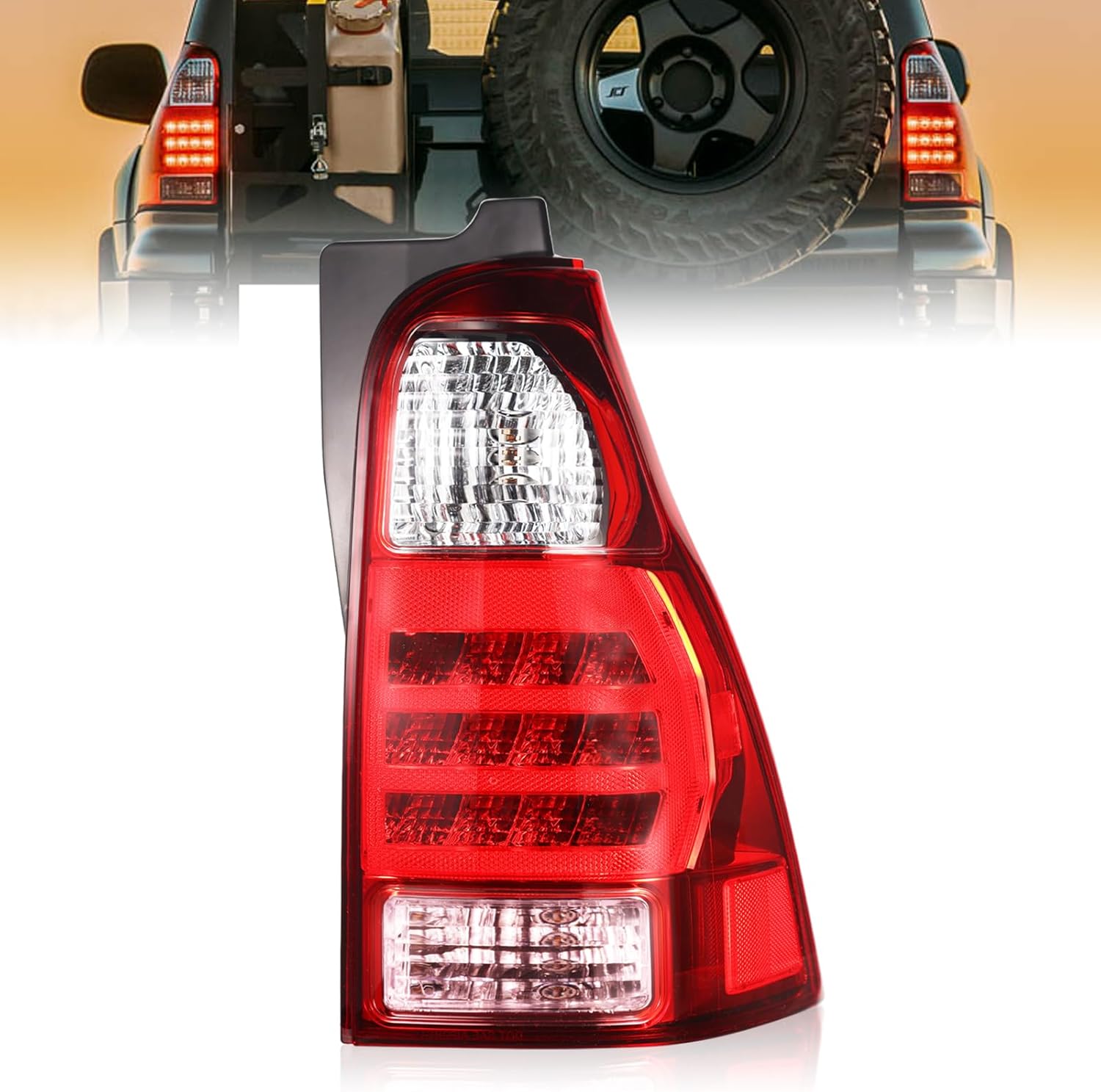 Boine Left Driver Side Tail Light Assembly Compatible With 2006 2007 2008 2009 Toyota 4Runner SR5 Sport Limited Rear Light Brake Lamps Replaces TO2800172 8156135280 (Left Driver Side)