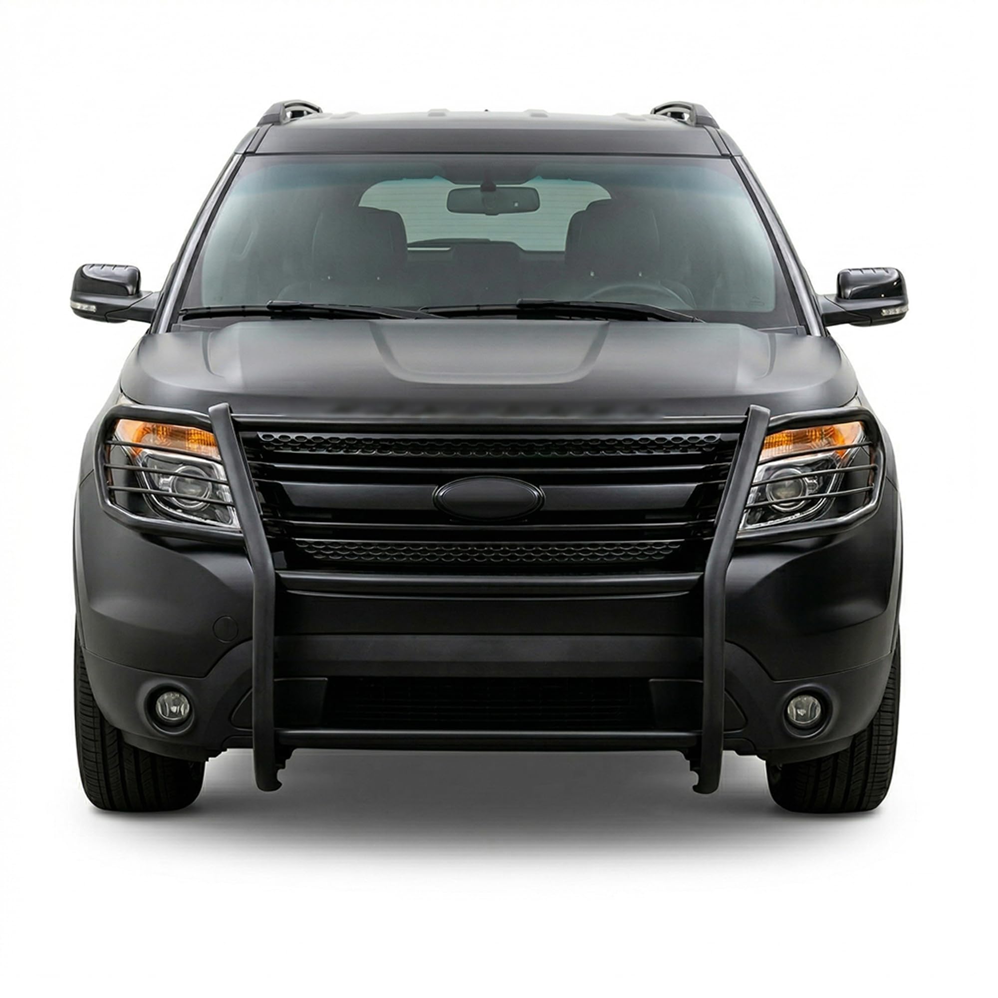 Amazon.com: Black Horse Grille brush Bumper Guard Modular Black