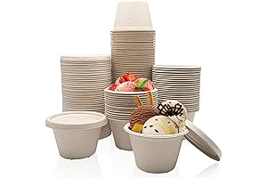 Goiio 4 oz Paper Cups with Lids: Compostable and Leakproof