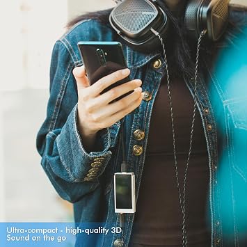SHANLING USB DAC UA6 Portable Headphone Amplifier, CS43131x4 DAC, 768kHz/32bit DSD512, 1.3IN Display, for Android/iOS/Mac/Windows, 3.5/4.4mm/SPDIF Output, Up to 361mW@32 Output (Grey)