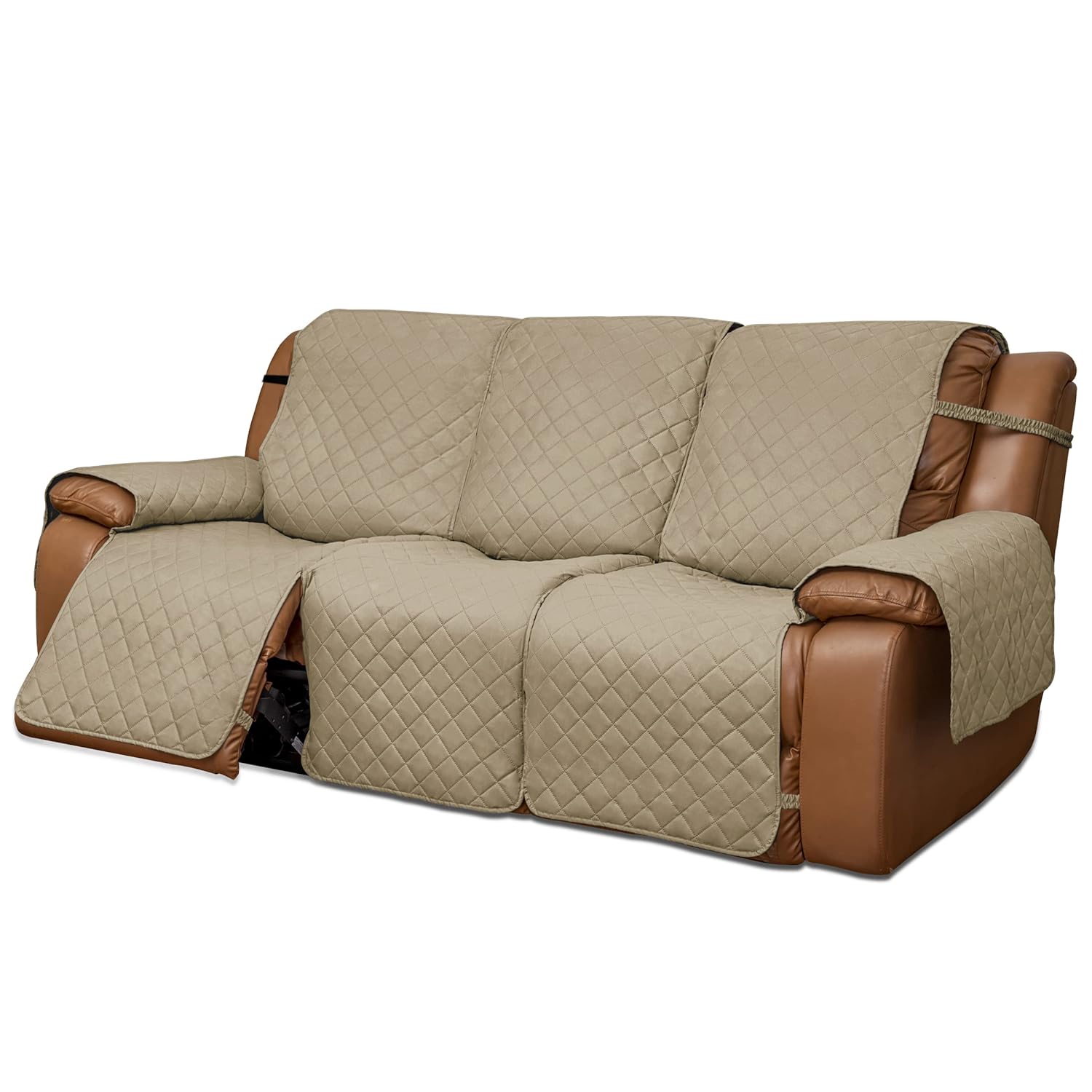 EasyGoing Oversized Recliner Sofa Cover, Reversible Couch Cover for 3 Seat Recliner, Split Sofa