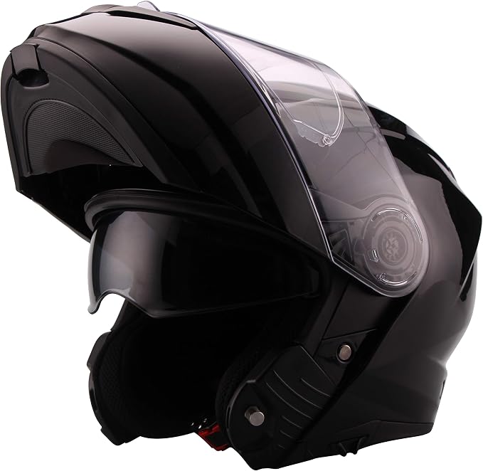 Unik Cm-13 Casco Modulare Con Visierino Solare, Nero Lucido, XXL : Amazon.it:  Auto e Moto