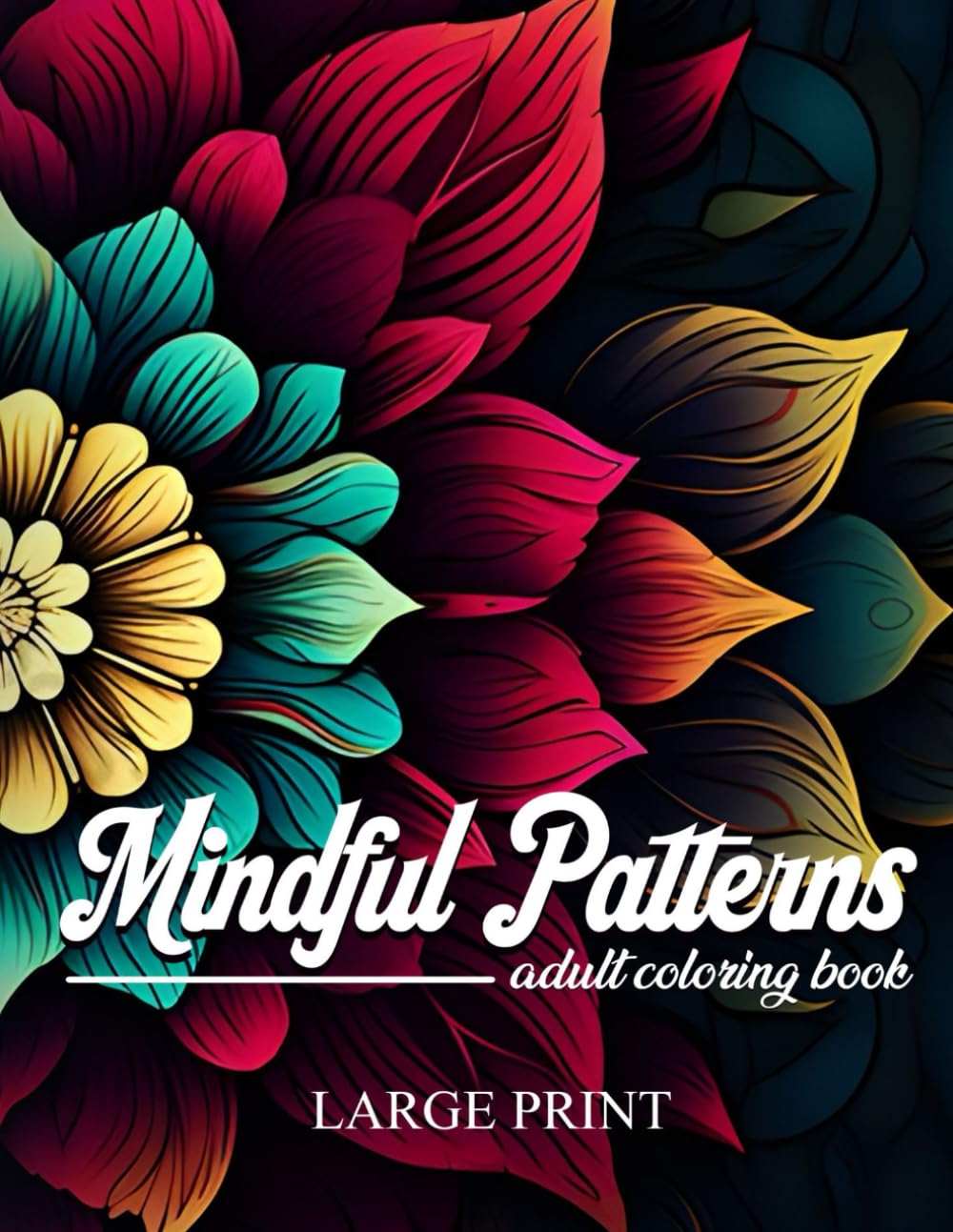 Mindful Patterns:A Relaxing and Creative Adult Coloring Book with Simple and Enjoyable Mandala-Inspired Patterns: Serene Landscapes, Floral Wonders, ... Relaxation (Mindful patterns coloring books.)