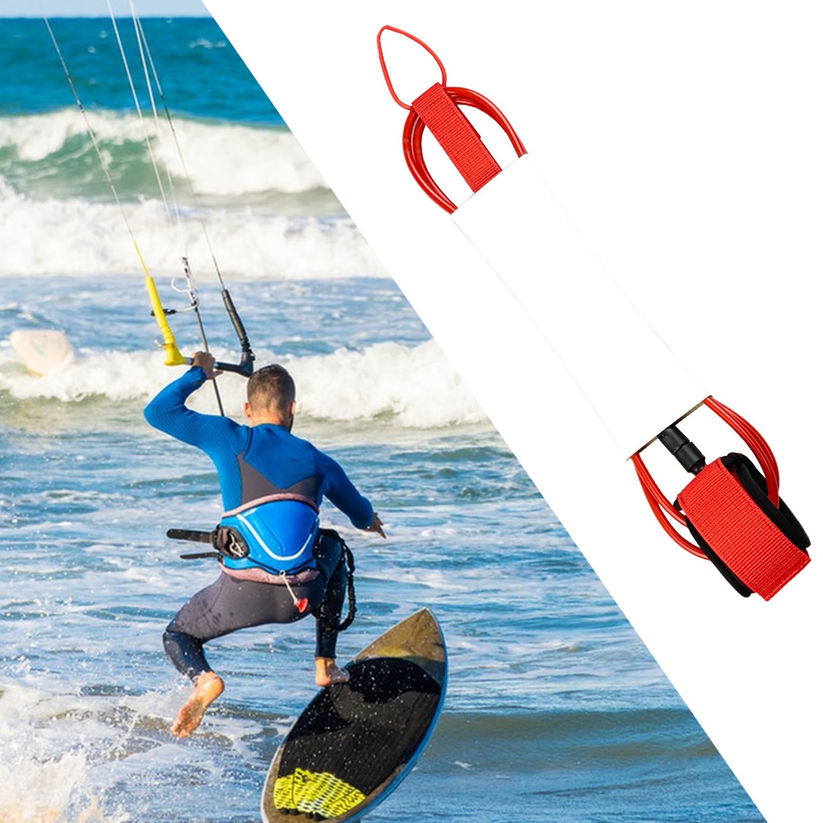 Corda Da Surf Cinturino Resistente per Shortboard | Cinturino Per Gamba Per Shortboard Per Stand Up Paddleboard Bodyboard Sport Acquatici Per Uomini Donne Ragazzi Ragazze