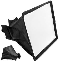MERRYHAPY Camera Flash Diffuser Softbox Portable Lightweight Reflective Flashlight Diffuser Attachment for DSLR Speedlight Easy to Install Compact Soft Light Bounce Box