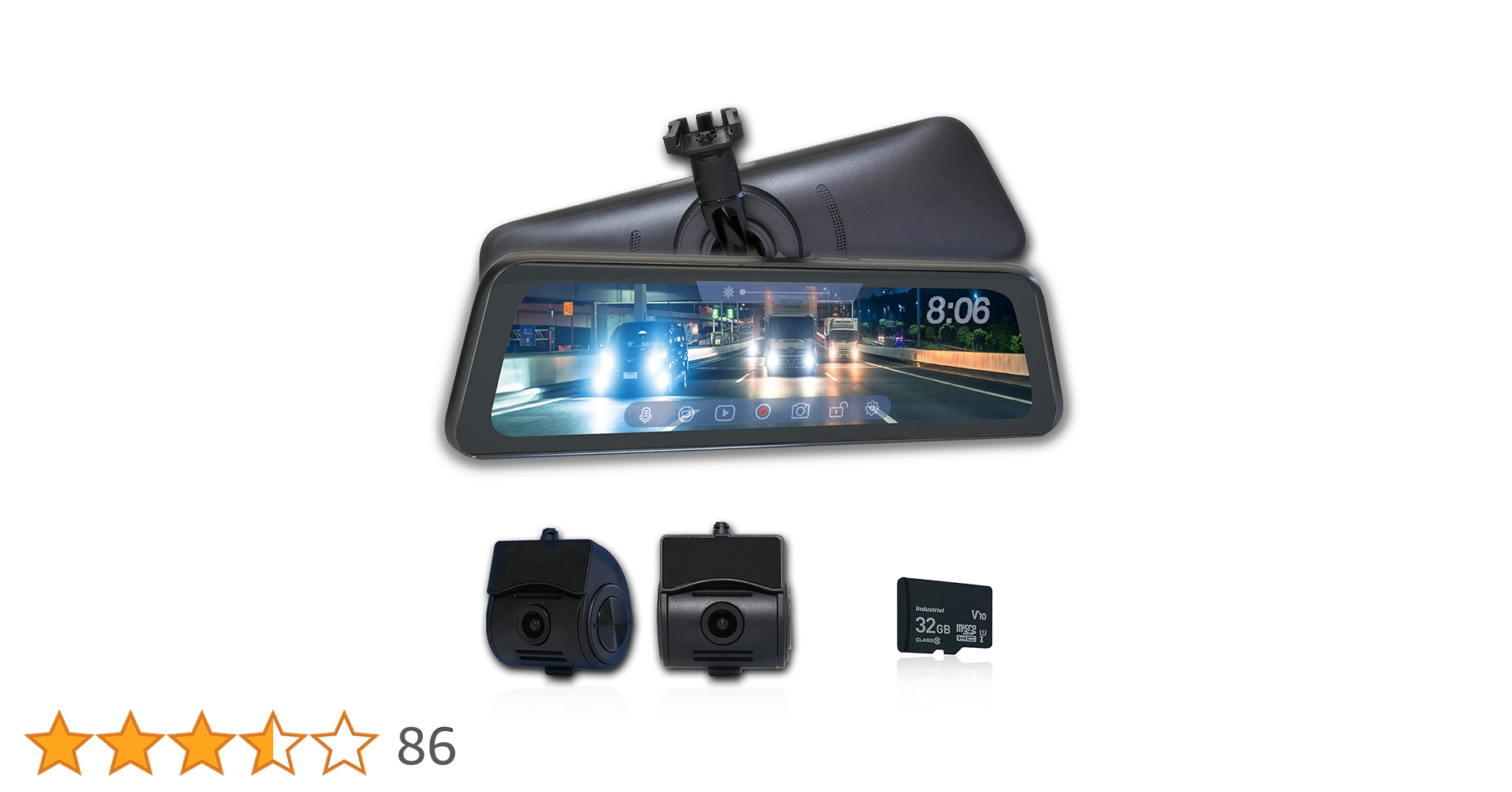 Amazon.co.jp: KEIYO 【デジタルミラー型ドラレコ】純正交換型