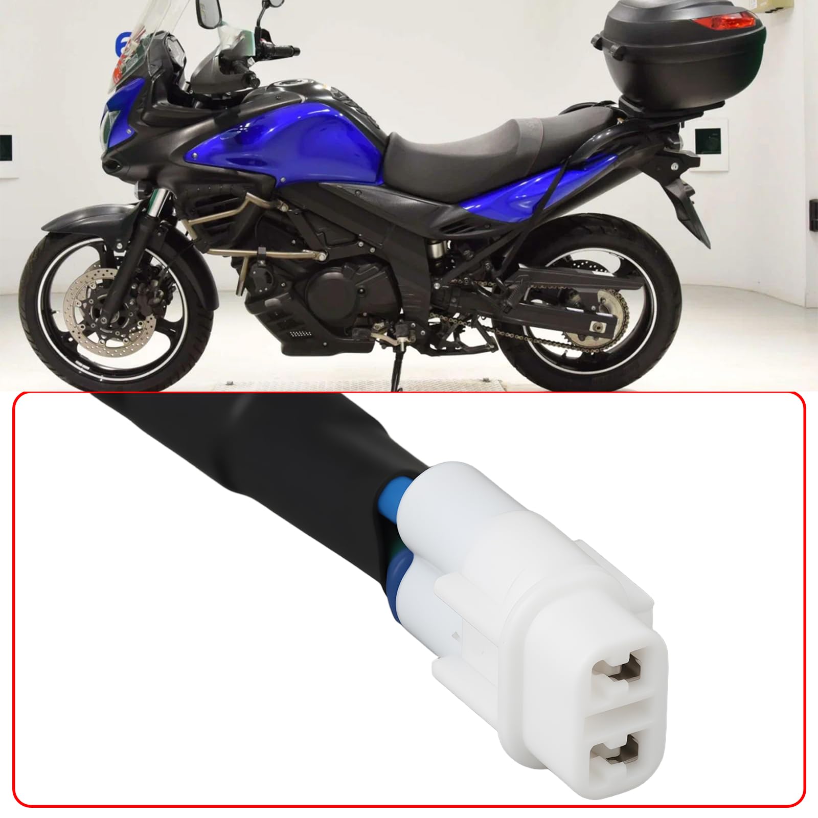 EMSea 1 Set Di Collegamento Di Alimentazione Ausiliaria USB Con Splitter A Y Compatibile Con Suzuki DL 650 1050 V-Strom GSX-S 100