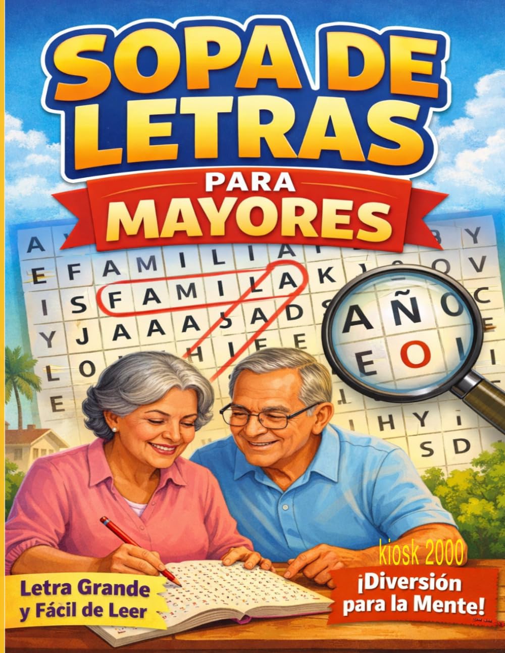 Sopa de Letras para Mayores: 150 Divertidos Juegos de Palabras, Letra Grande, Fácil de Leer y Perfecta para Estimular la Mente (word search in spanish-large print)