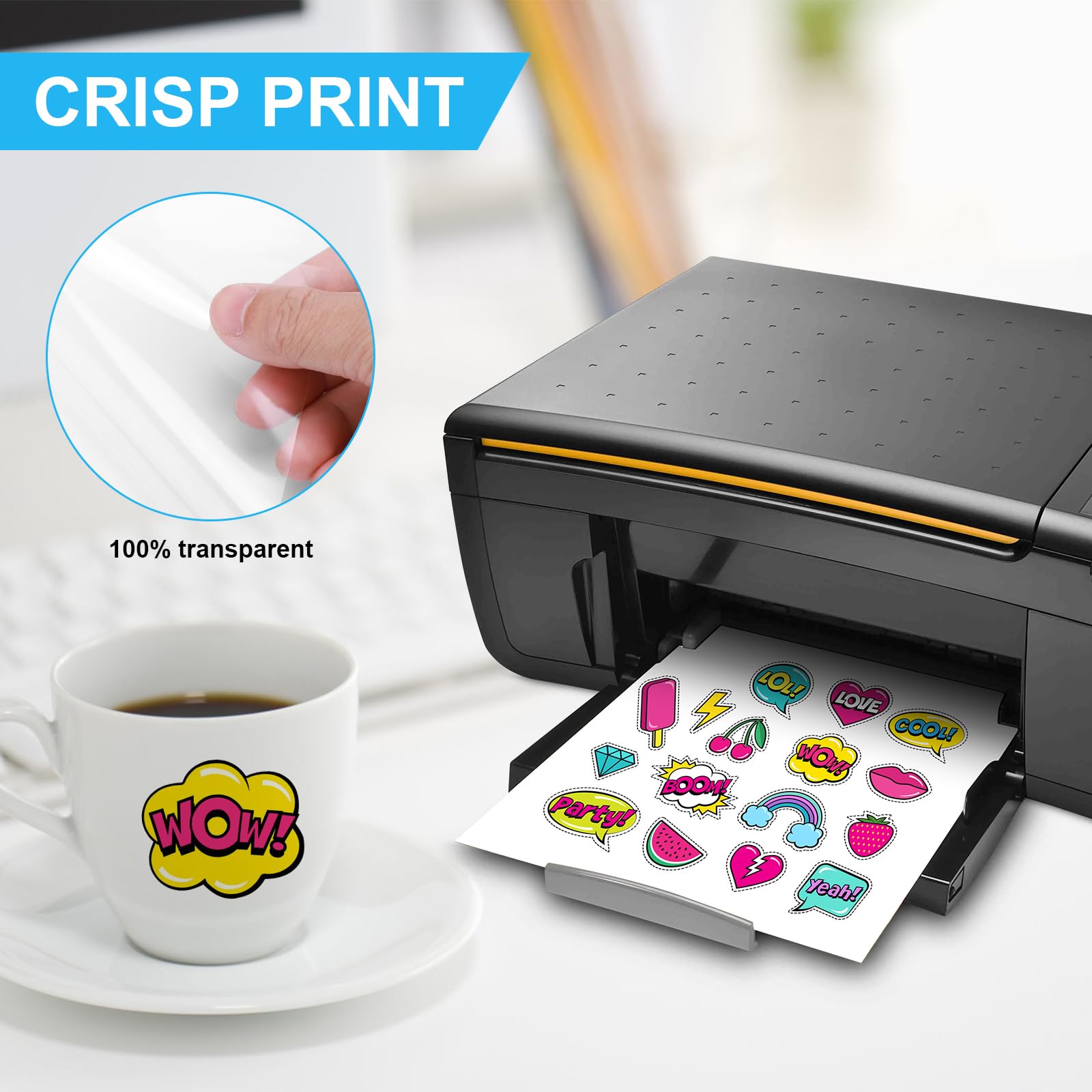 Silhouette Holographic Sticker Sheets