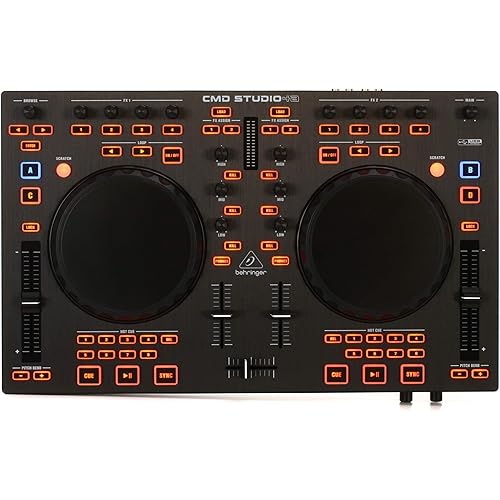 Behringer CMD STUDIO 4a 4-Deck DJ MIDI Controller with 4 Channel Audio Interface