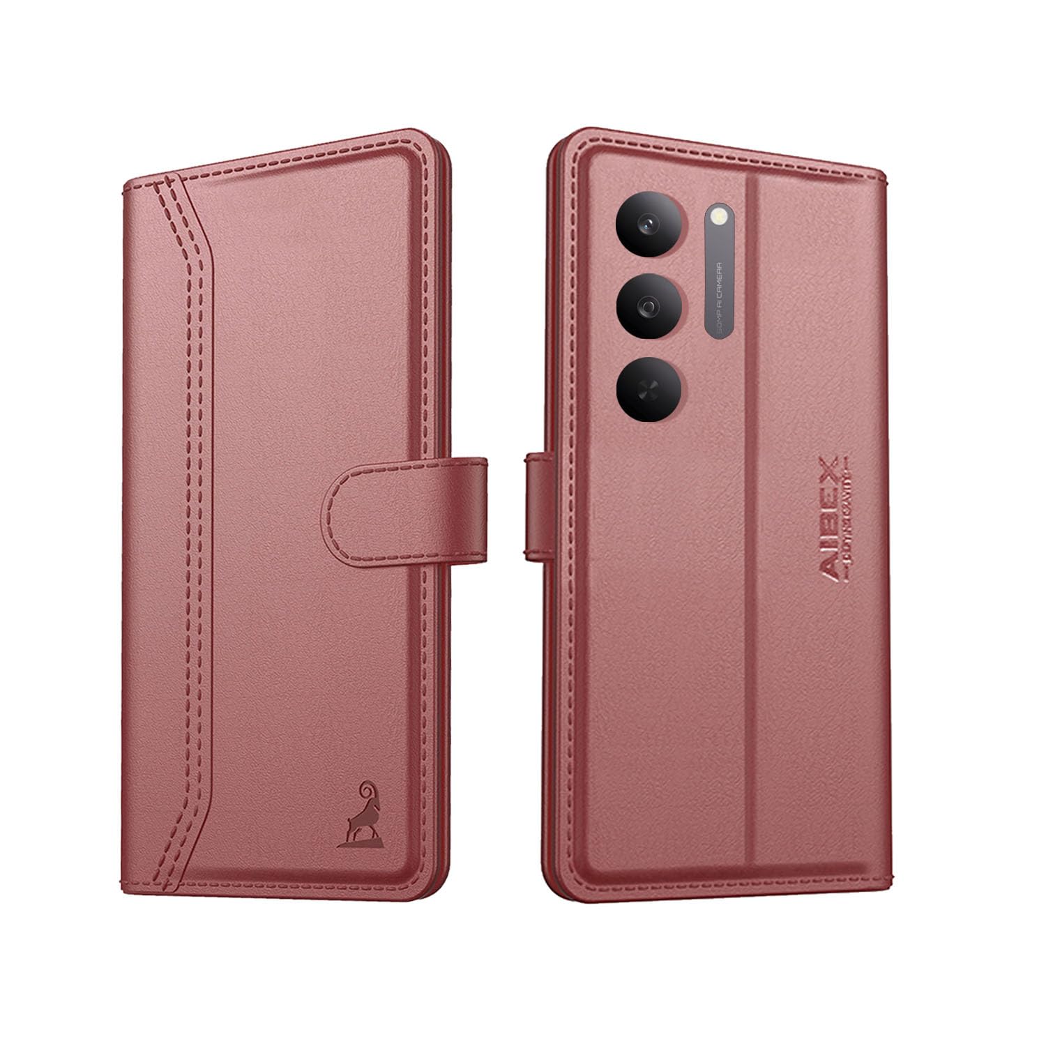AIBEX ® Compatible for Realme Narzo 80X 5G / Realme P3X 5G / Realme 14x 5G Flip Cover Leather Finish | Inside TPU with Card Pockets | Wallet Stand | Complete Protection Flip Case – Brown AIBEX ® Compatible for Realme Narzo 80X 5G / Realme P3X 5G / Realme 14x 5G Flip Cover Leather Finish | Inside TPU with Card Pockets | Wallet Stand | Complete Protection Flip Case – Brown