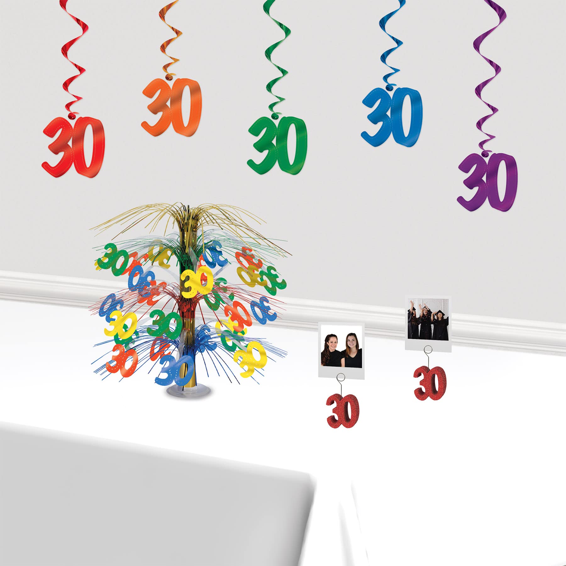 A Beistle Creation Beistle 30 remolinos 10 Piezas, No aplicable, Multicolor