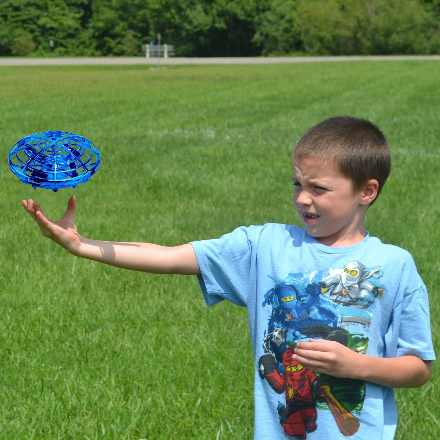 ShinePick Mini Drone para Niños y Adultos,Recargable UFO Drone Movimiento Control Mano Drones Juguetes Voladores con Luz LED Beginner RC Helicóptero para Niños