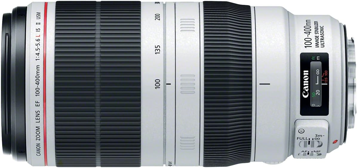 Canon EF 100-400mm f/4.5-5.6L IS II USM Lens - Professional L-Series Telephoto Zoom | Image Stabilizer & ASC coating | Sports, Action and Wildlife