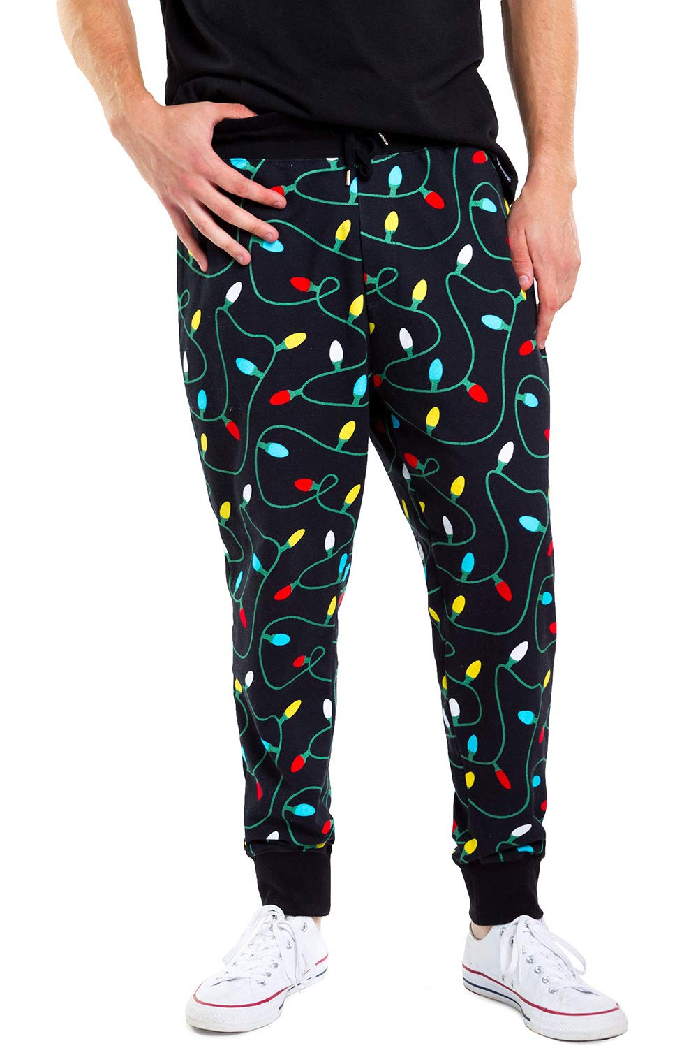 Tipsy Elves Christmas Joggers for Men - Comfy Sweat Pants for The Holidays - Classic Winter Designs