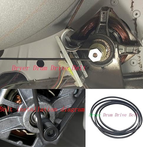 Miniatura 5 de 137315300 134719300 Correa de transmisión de tambor de secadora compatible con secadores Sears Frigidaire Electrolux Kenmore Sustituye a 1482960