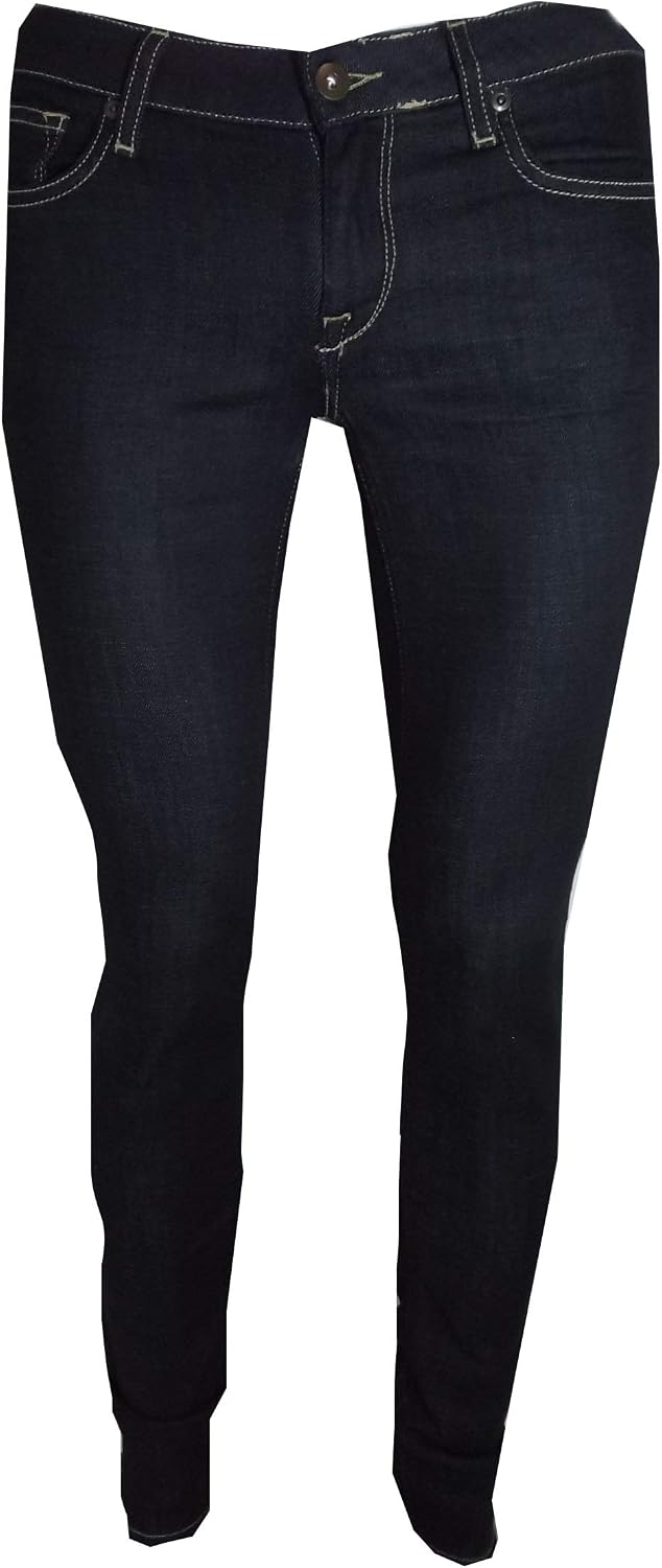 Meltin' Pot Mika Jeans da Donna Skinny Fit Vita Bassa Pantaloni Denim Blu  Elasticizzati 27/32 : Amazon.it: Abbigliamento