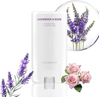 Plasticizer Free Deodorant with Naturally Derived Ingredients Aluminum Free, 72 Hour Odor Control for Men and Women with Europa Oil, Lavender and Rose Fragrance (Lavender)