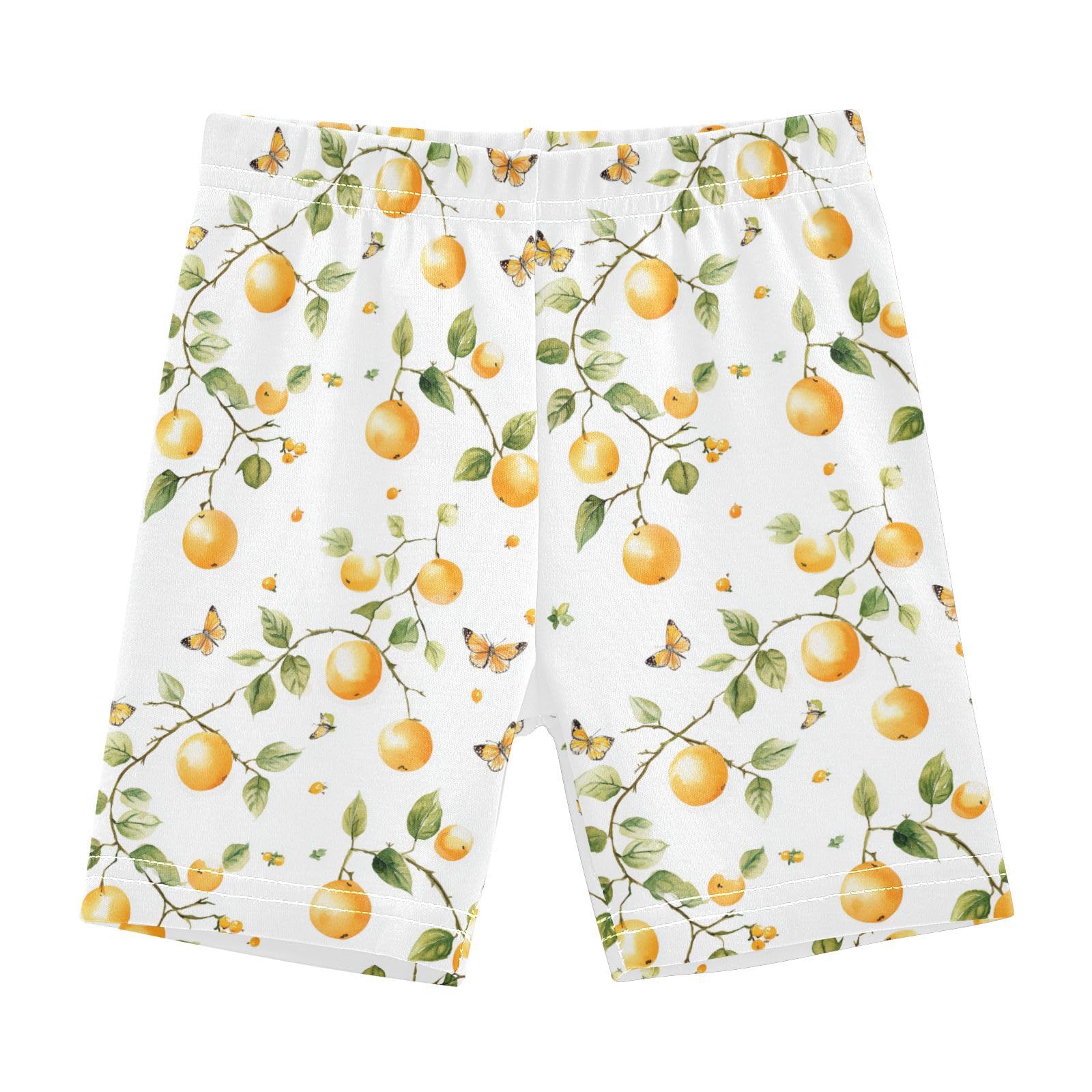 Kids Girls Shorts Tight Cotton Tumbling Shorts Bathing Suits for Beach 6T Sweet Golden Berry Fruit