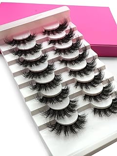 8 pares de pestañas postizas 3D5D de 0.59 pul...