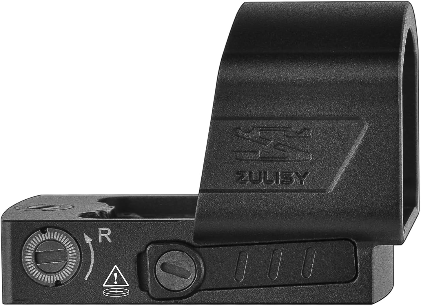 Zulisy Z1 XL 6 MOA Micro Open Red Dot Sight, Compatible with RMSc 507k Footprint Compact Pistol Mount, 1x25mm Large Lens Lightweight Tactical Reflex Optics, Shake to Awake, Side Battery, 1 cliek 1 MOA