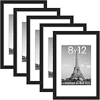 Vista 45 de upsimples - Portarretratos para galería de fotografías en la pared, marcos para fotos de 8 x 10 pulgadas con paspartú u 11 x 14 pulgadas sin Blanco