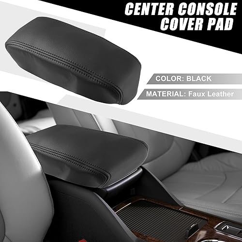 Miniatura 2 de Almohadilla de consola central de automóvil, impermeable, protector de caja de asiento, color negro para Toyota 4Runner 1996-2002