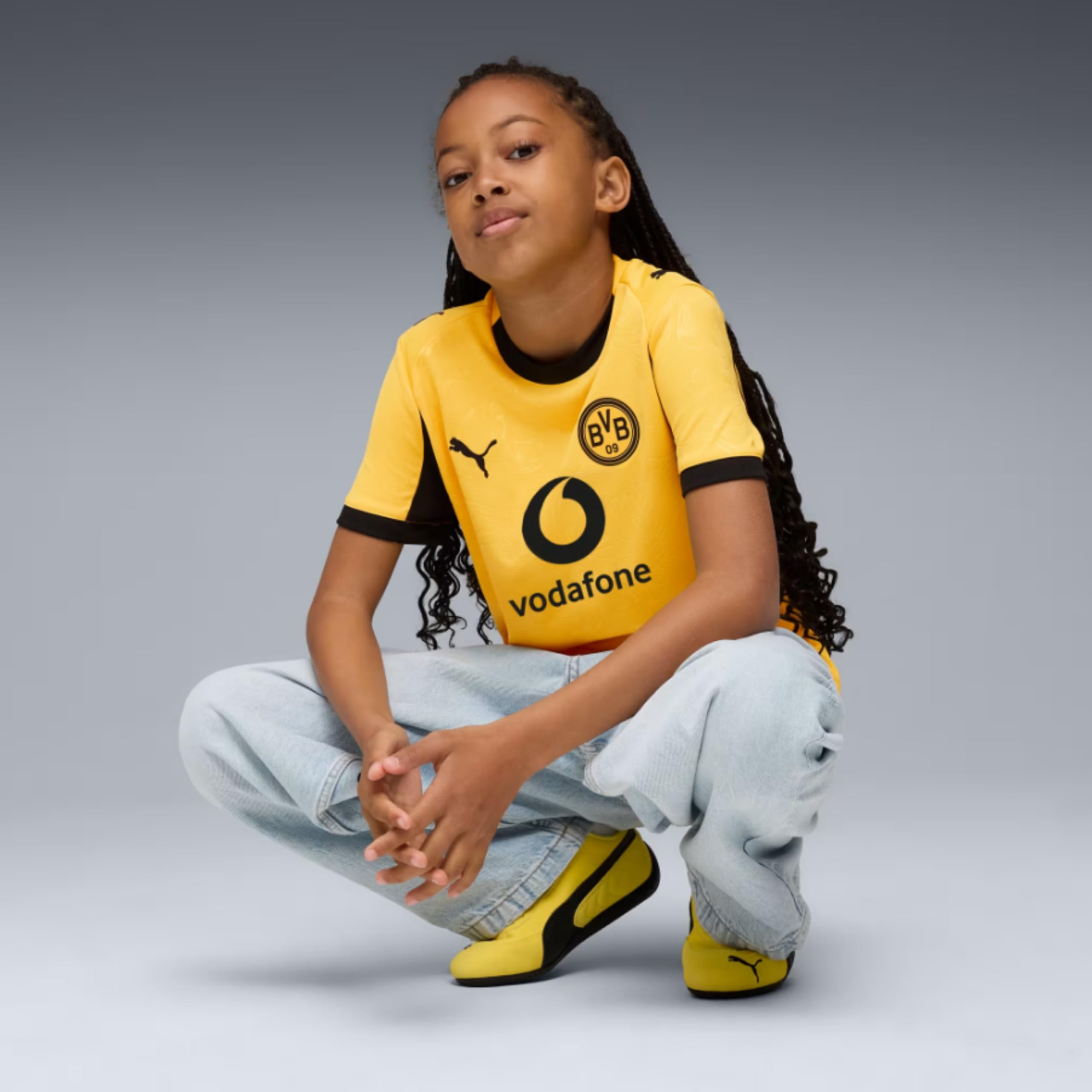 PUMA Original BVB Trikot Kinder [Cup 25/26] Offizielles Borussia Dortmund Trikot [Spieler oder Personalisiert] Sportbekleidung Fussball Geschenke Jungen Mädchen Fußball Fanartikel Kinder