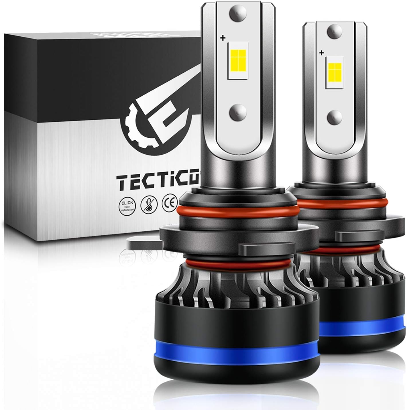 TECTICO Hir2 9012 LED Headlight Bulbs 6000K Xenon White 70W 7000LM Ultra Brig...