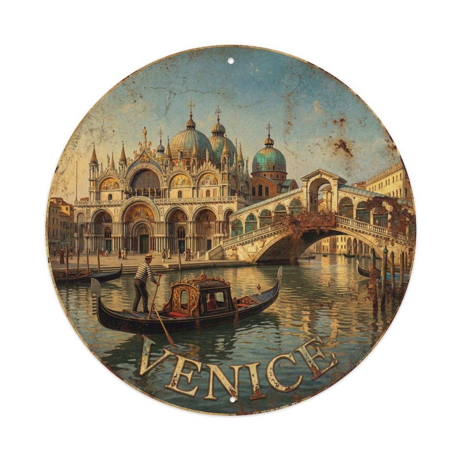 Travel Retro Italy Venice Metal Tin Sign