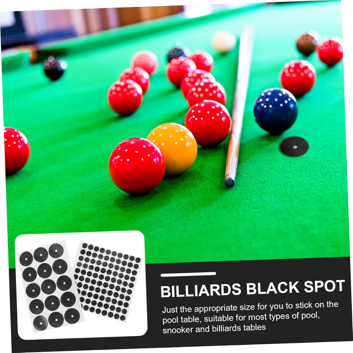 TOYANDONA Table Tennis Balls Marker Dots Spot Billiard Stickers Snooker Sticker Pool Table Sticker Dot Markers