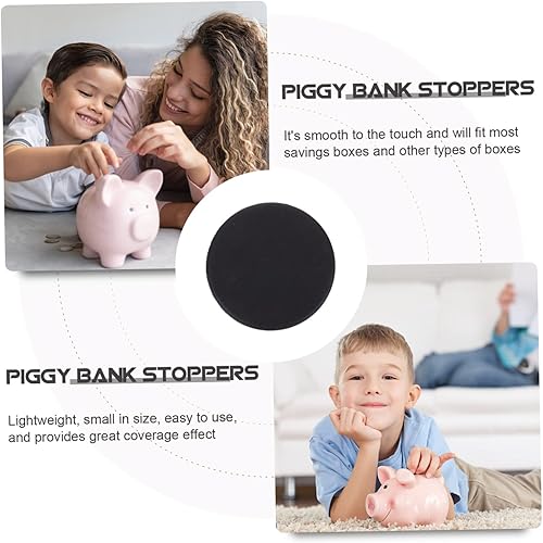 Miniatura 6 de SAFIGLE Tapones de plástico para agujeros, 20 unidades, tapón, hucha, tapones para Alcancias de Dinero para adultos, caja de plástico negro para