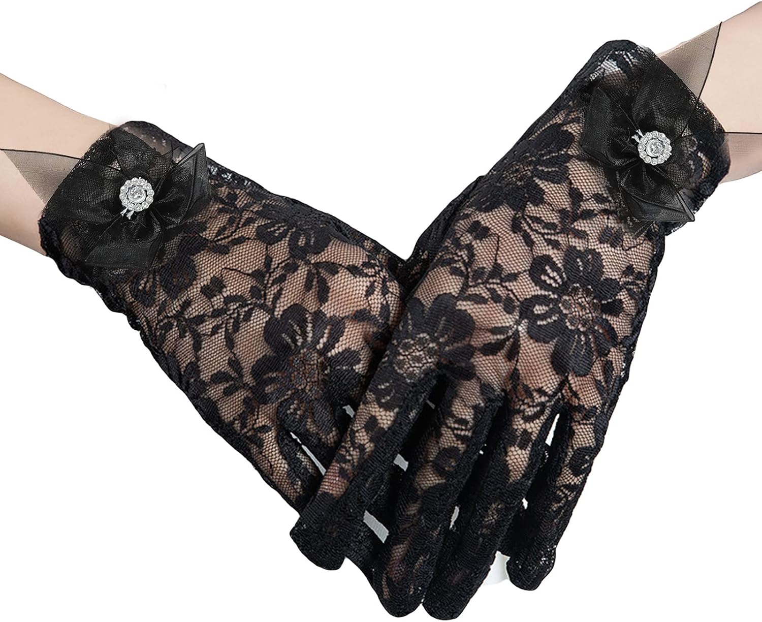 Gants De Soirée En Dentelle Femme - Courts, Élégants Pour Mariage, Théâtre | Style Rétro