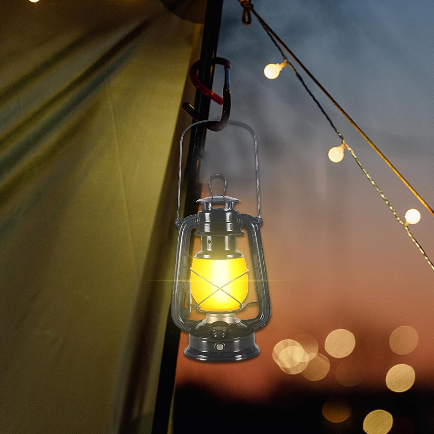 Camping Lamp - 3-Mode Dimmable LED - Non Slip Outdoor Camping Lights | for Indoor Home Garden Patio Porch Travel Climbing Hiking Power Outages