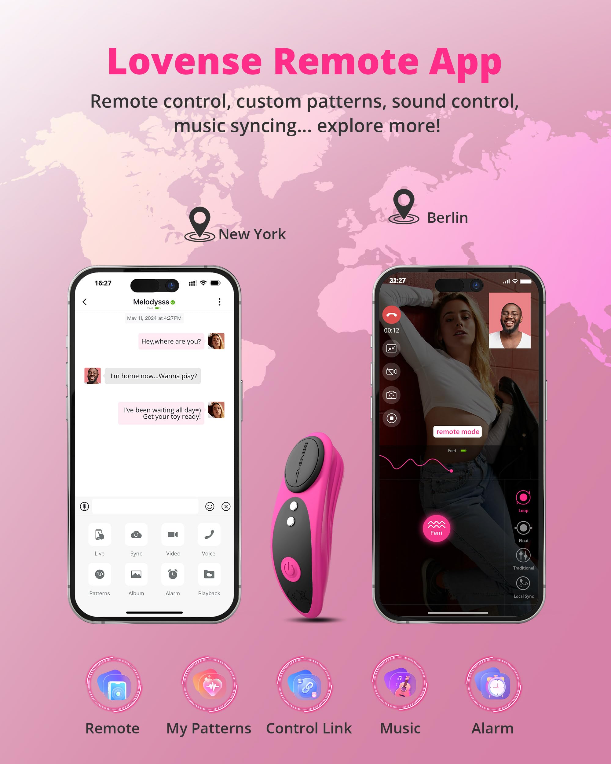 LOVENSE Ferri Vibrating Panties, Magnetic Mini Wearable Clit Vibrator with Remote Control Long Distance for Female Couple Sex Toy & Games Clitoral Stimulator Massager, Discreet, IPX7 Waterproof