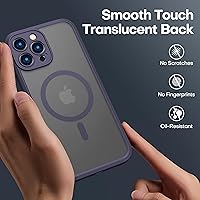 Vista 213 de ImpactStrong Magnetic Guard Designed for iPhone 14 Pro Max Case [Camera Protection] [Military Grade Drop Tested] [Compatible with MagSafe] Slim Black