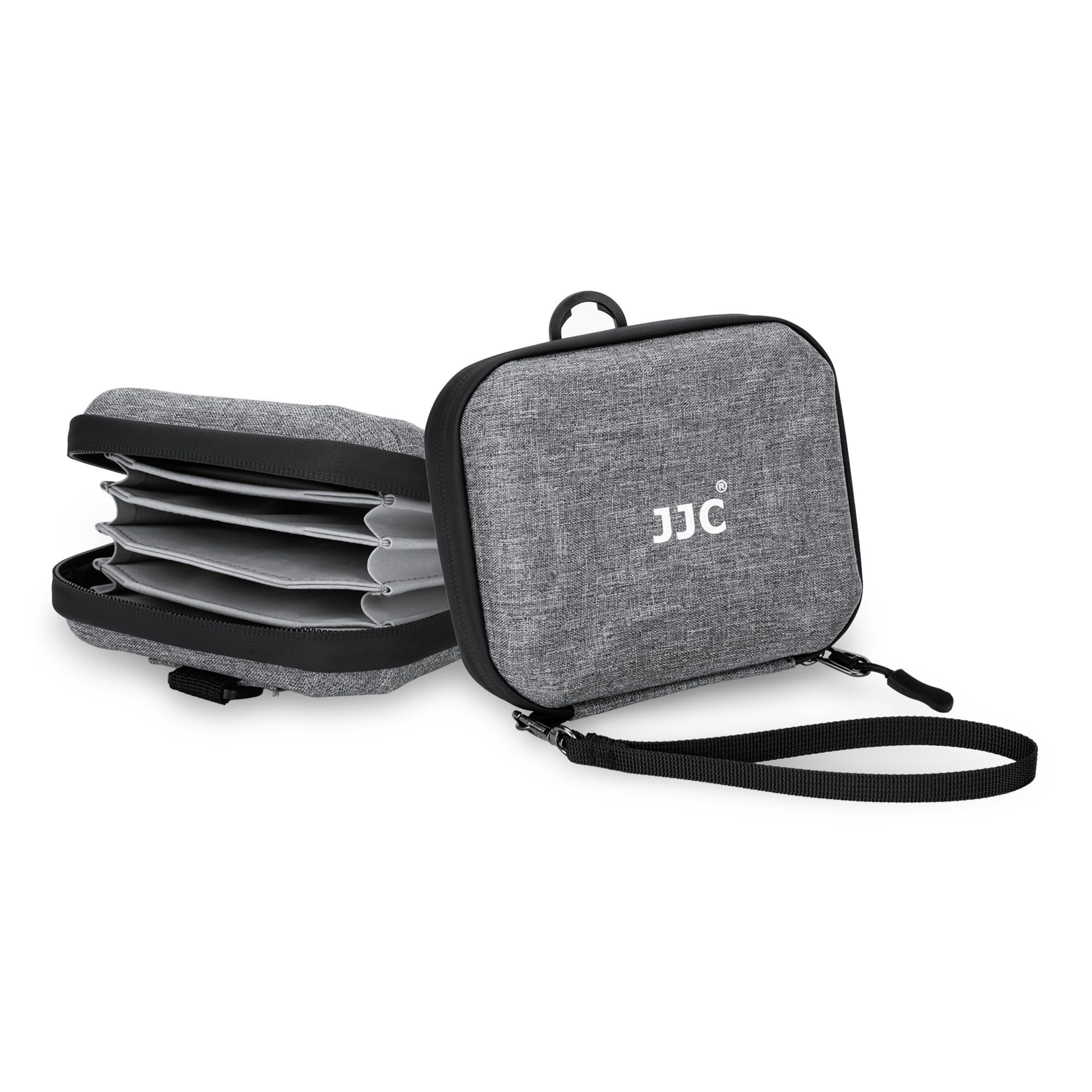 JJCHard Lens Filter Pouch - 4-Pocket Case for Circular Filters Up to 95mm, Belt Loop, Dustproof & Water-Resistant Storage Wallet for Photography ND UV CPL