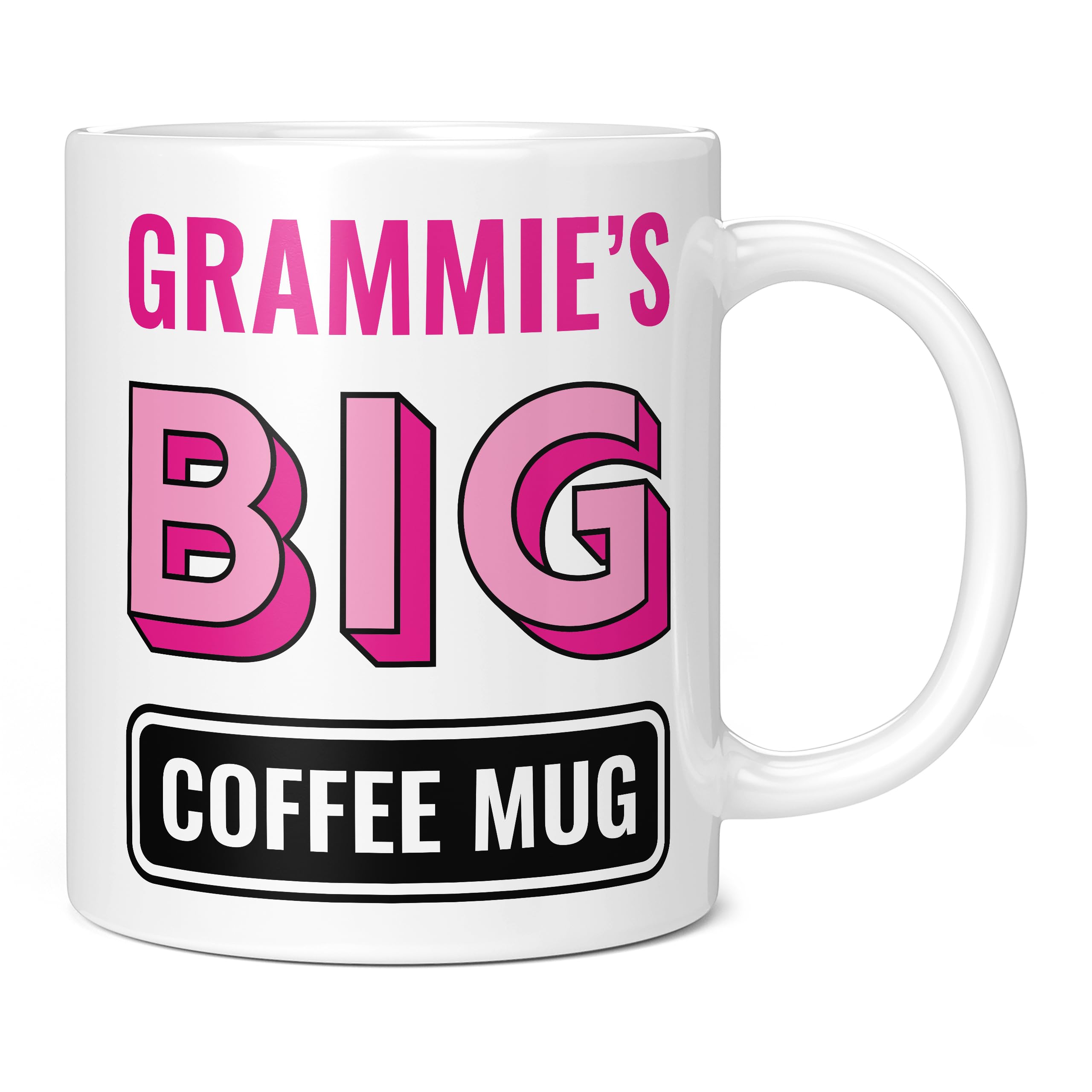 Mug Monster - Grammie's Big Coffee Mug, Mother's Day Gift, Birthday Present for Grammie, Giant Mugs for Women, Huge Cup Hot Drinks, Oversized Coffee Cup, Extra Large Ceramic Gift