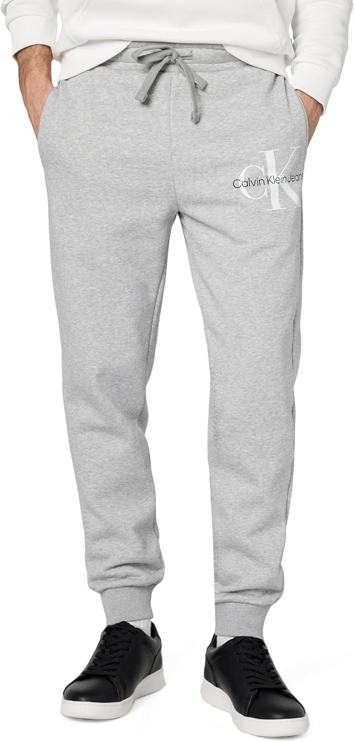 Calvin Klein Mens Monogram Logo Jogger Sweatpants