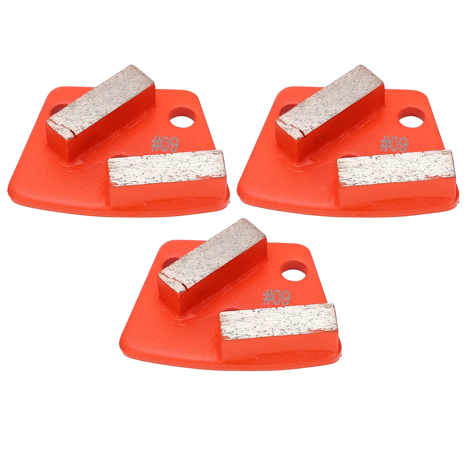 Chaussures de Meulage Diamantées, Mandarine Trapézoïdale 2 Dents 60 Mailles pour Sol en Béton, Coupe Agressive à Haute efficacité avec Faible Bruit pour le Matériel Industriel