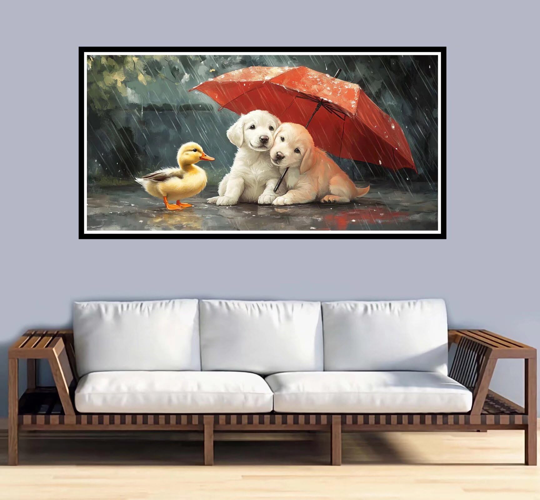 Grande Dipingere con i Numeri 60x120cm Dipingere con i Numeri Adulti Animale Paint by Numbers Hobby Creativi Adulti e Principianti fai da te Kit Completo Craftoria,Decorazioni Casa Regalo Cane-y1224