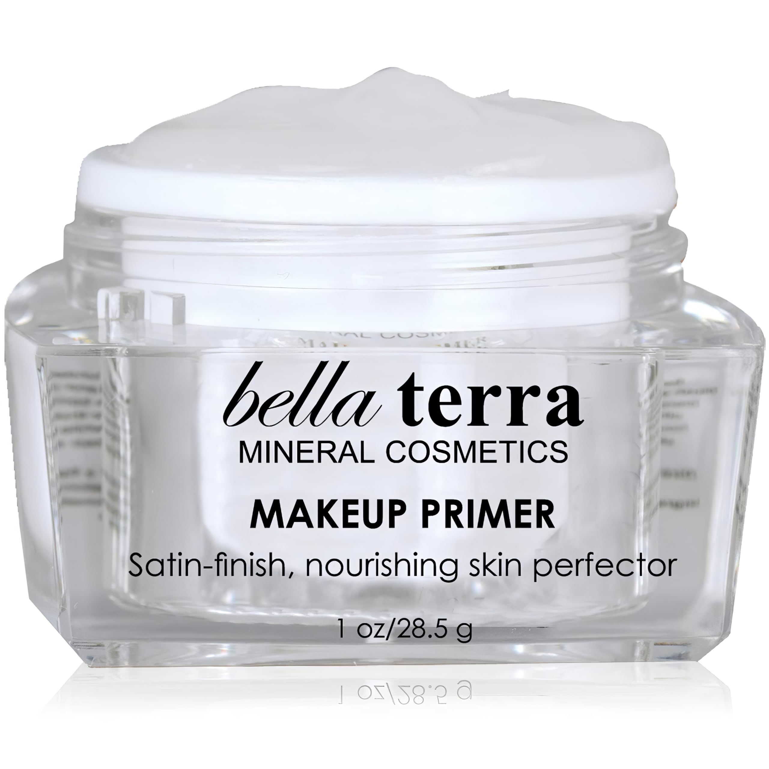 Face Primer- Pore Minimizer Foundation Face Base- Erases Wrinkles and Fine Lines- Hydrating Satin Finish -Helps Durability of Makeup- Natural Mineral Cosmetics- No Oily Residue on Skin (1 oz)