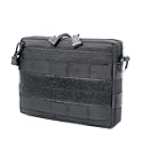 Tactical Molle Admin Pouch, Water-Resistant EDC Pouch Horizontal Modular Pouches, Utility Tool Pouch
