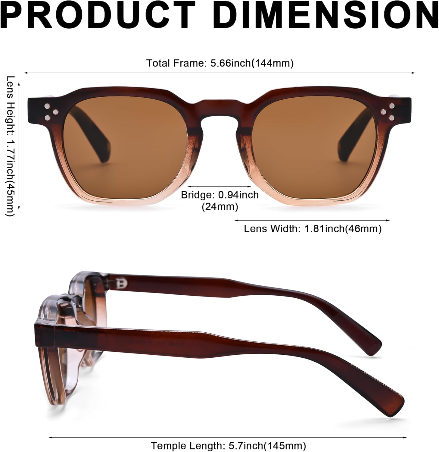 Pro Acme Retro Sunglasses for Men Women Sun Glasses Vintage Driving Shades UV Blocking - Image 4