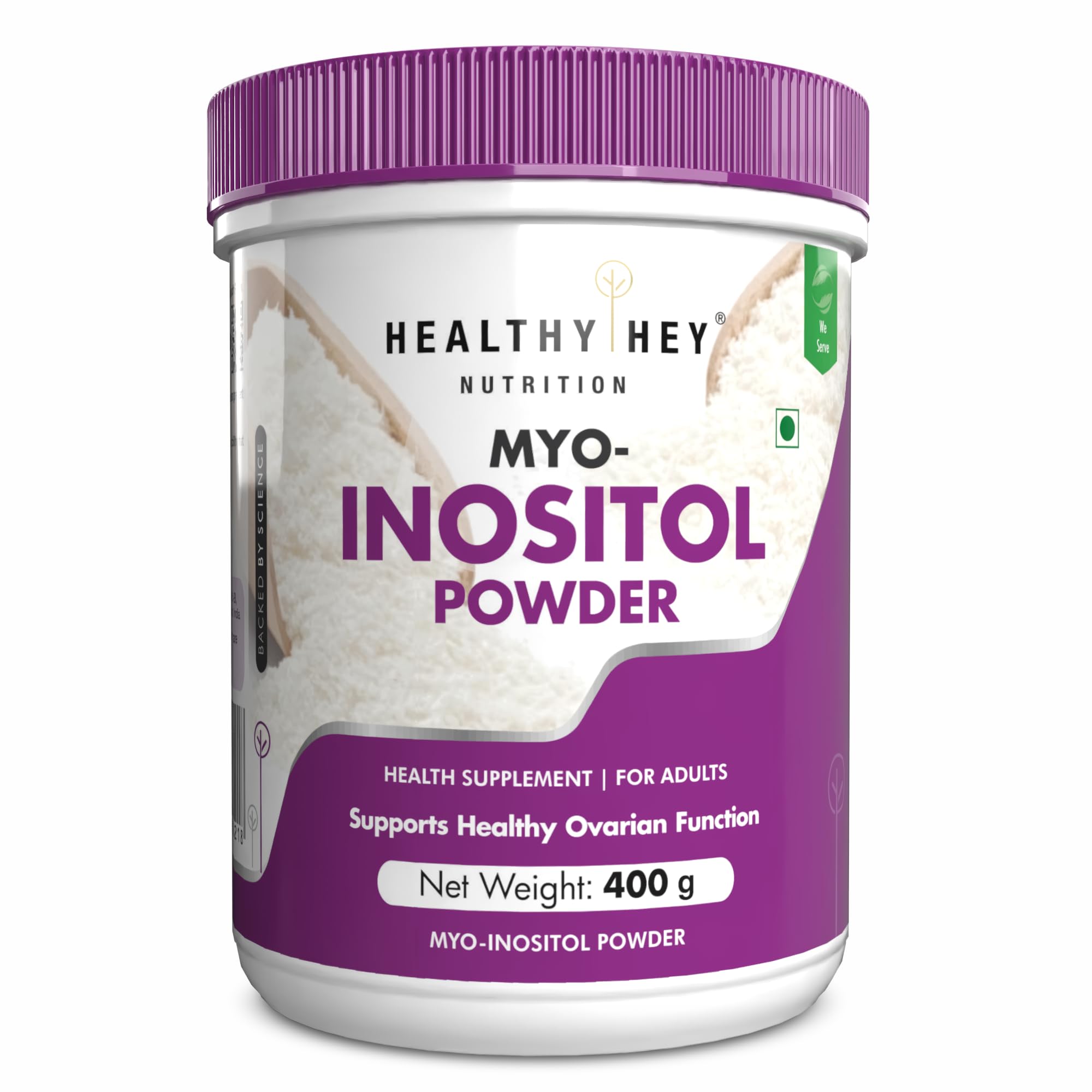 Healthyhey Nutrition 100% Pure Myo Inositol Powder (Vitamin B8), 400gm pack