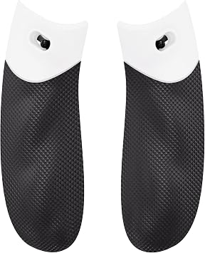 eXtremeRate Flexor Rubberized Side Rails Grips Trigger Stopper Kit for Xbox Series X/S Controller, Ergonomic Handle Grips for Xbox Core Controller - White